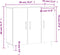 vidaXL - Dressoir - 90x34x80 - cm - bewerkt - hout - sonoma - eikenkleurig