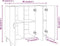 vidaXL - Dressoir - 90x34x80 - cm - bewerkt - hout - sonoma - eikenkleurig