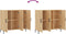 vidaXL - Dressoir - 90x34x80 - cm - bewerkt - hout - sonoma - eikenkleurig