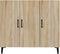 vidaXL - Dressoir - 90x34x80 - cm - bewerkt - hout - sonoma - eikenkleurig