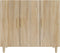 vidaXL - Dressoir - 90x34x80 - cm - bewerkt - hout - sonoma - eikenkleurig