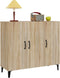 vidaXL - Dressoir - 90x34x80 - cm - bewerkt - hout - sonoma - eikenkleurig