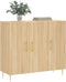 vidaXL - Dressoir - 90x34x80 - cm - bewerkt - hout - sonoma - eikenkleurig