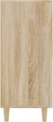 vidaXL - Dressoir - 90x34x80 - cm - bewerkt - hout - sonoma - eikenkleurig