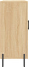 vidaXL - Dressoir - 90x34x80 - cm - bewerkt - hout - sonoma - eikenkleurig