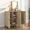 vidaXL - Dressoir - 90x34x80 - cm - bewerkt - hout - sonoma - eikenkleurig
