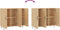 vidaXL - Dressoir - 90x34x80 - cm - bewerkt - hout - sonoma - eikenkleurig