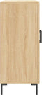 vidaXL - Dressoir - 90x34x80 - cm - bewerkt - hout - sonoma - eikenkleurig
