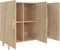 vidaXL - Dressoir - 90x34x80 - cm - bewerkt - hout - sonoma - eikenkleurig