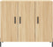 vidaXL - Dressoir - 90x34x80 - cm - bewerkt - hout - sonoma - eikenkleurig