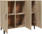 vidaXL - Dressoir - 90x34x80 - cm - bewerkt - hout - sonoma - eikenkleurig