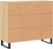 vidaXL - Dressoir - 90x34x80 - cm - bewerkt - hout - sonoma - eikenkleurig