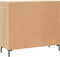 vidaXL - Dressoir - 90x34x80 - cm - bewerkt - hout - sonoma - eikenkleurig