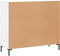 vidaXL - Dressoir - 90x34x80 - cm - bewerkt - hout - wit