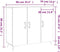 vidaXL - Dressoir - 90x34x80 - cm - bewerkt - hout - wit