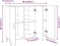 vidaXL - Dressoir - 90x34x80 - cm - bewerkt - hout - wit