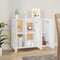 vidaXL - Dressoir - 90x34x80 - cm - bewerkt - hout - wit