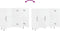 vidaXL - Dressoir - 90x34x80 - cm - bewerkt - hout - wit