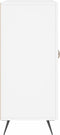 vidaXL - Dressoir - 90x34x80 - cm - bewerkt - hout - wit