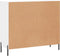vidaXL - Dressoir - 90x34x80 - cm - bewerkt - hout - wit