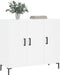 vidaXL - Dressoir - 90x34x80 - cm - bewerkt - hout - wit