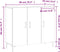 vidaXL - Dressoir - 90x34x80 - cm - bewerkt - hout - zwart