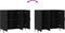 vidaXL - Dressoir - 90x34x80 - cm - bewerkt - hout - zwart