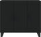 vidaXL - Dressoir - 90x34x80 - cm - bewerkt - hout - zwart