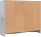vidaXL - Dressoir - 91x28x75 - cm - bewerkt - hout - betongrijs