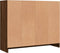 vidaXL - Dressoir - 91x28x75 - cm - bewerkt - hout - bruin - eikenkleur