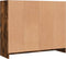 vidaXL - Dressoir - 91x28x75 - cm - bewerkt - hout - gerookt - eikenkleurig