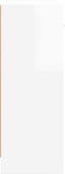 vidaXL - Dressoir - 91x28x75 - cm - bewerkt - hout - hoogglans - wit