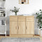 vidaXL - Dressoir - 91x28x75 - cm - bewerkt - hout - sonoma - eikenkleurig