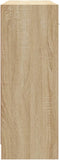 vidaXL - Dressoir - 91x28x75 - cm - bewerkt - hout - sonoma - eikenkleurig
