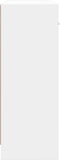 vidaXL - Dressoir - 91x28x75 - cm - bewerkt - hout - wit