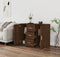 vidaXL - Dressoir - 91x29,5x65 - cm - bewerkt - hout - bruin - eikenkleur