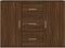 vidaXL - Dressoir - 91x29,5x65 - cm - bewerkt - hout - bruin - eikenkleur