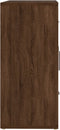vidaXL - Dressoir - 91x29,5x65 - cm - bewerkt - hout - bruin - eikenkleur