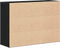 vidaXL - Dressoir - 91x29,5x65 - cm - spaanplaat - zwart - eikenkleurig