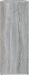 vidaXL - Dressoir - 91x29,5x75 - cm - bewerkt - hout - grijs - sonoma - eikenkleurig