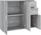 vidaXL - Dressoir - 91x29,5x75 - cm - bewerkt - hout - grijs - sonoma - eikenkleurig