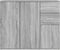 vidaXL - Dressoir - 91x29,5x75 - cm - bewerkt - hout - grijs - sonoma - eikenkleurig