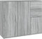 vidaXL - Dressoir - 91x29,5x75 - cm - bewerkt - hout - grijs - sonoma - eikenkleurig