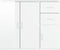 vidaXL - Dressoir - 91x29,5x75 - cm - bewerkt - hout - hoogglans - wit