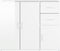 vidaXL - Dressoir - 91x29,5x75 - cm - bewerkt - hout - hoogglans - wit