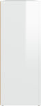 vidaXL - Dressoir - 91x29,5x75 - cm - bewerkt - hout - hoogglans - wit