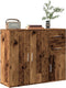 vidaXL - Dressoir - 91x29,5x75 - cm - bewerkt - hout - oud - houtkleurig