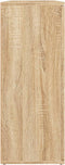 vidaXL - Dressoir - 91x29,5x75 - cm - bewerkt - hout - sonoma - eikenkleurig