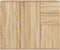 vidaXL - Dressoir - 91x29,5x75 - cm - bewerkt - hout - sonoma - eikenkleurig