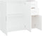 vidaXL - Dressoir - 91x29,5x75 - cm - bewerkt - hout - wit